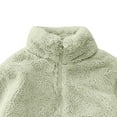thumbnail image 7 of Ruyang Girls Sherpa Fleece Jacket Kids Mock Neck Zip Up Fuzzy Coat Fall Winter Warm Soft Cozy Long Sleeve Furry Outwear, 7 of 7