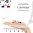 thumbnail image 6 of Camila Paris CP2798 French Hair Barrette Clip for Girls, Handmade, Tokyo, Metal-Free Closure Strong Hold Grip Hair Clips for Women, No Slip and Durable Styling Girls Hair Accessories, Made in France, 6 of 35