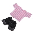 thumbnail image 4 of Camiseta de Mangas Cortas y Pantalones Zulema de Manera para Ob11 Mini Blythe Muñeca Rosado, 4 of 5