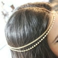 thumbnail image 4 of GROFRY Lady Bohemian Fashion Rhinestone Layered Head Chain Headpiece Hair Band Jewelry, 4 of 6