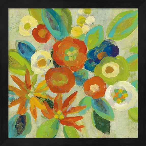 Great Art Now Flower Market III Cool by Silvia Vassileva Framed Wall Art 13"W x 13"H