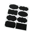 thumbnail image 2 of SUTENGDA 9 Sheet Chalkboard Labels Reusable 72 Pcs Waterproof Black Labels for Mason Jars  Pantry Containers  Glass Bottles  Kitchen Food Spice Storage Bins Stickers, 2 of 2