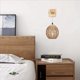 thumbnail image 4 of 2X LáMpara de Pared Retro Tejido de RatáN Apliques de Madera Sala de Estar LáMpara de Noche DecoracióN de Dormitorio Vintage IluminacióN-B, 4 of 5