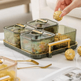thumbnail image 4 of Multifunctional Snack Tray for Fruits,Nuts,Compartment Platter,Divided Serving Bowl with Lid for Veggies B, 4 of 8