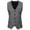 Gray, variant on Yaoyar Men's Suit Vest Business Winter Formal Dress Waistcoat Solid Color Vest for Suit Tuxedo Suit Waistcoat Vest Jacket Coat Gray S
