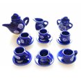 thumbnail image 3 of Dollhouse Miniature Tea Set, Dollhouse Tea Set Exquisite Ceramic 15pcs Simulated  for Holiday Party for Collector, 3 of 7