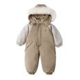thumbnail image 2 of Dpytoraw Baby Winter Hooded Snow Suit Jacket Toddler Baby Thickened Jumpsuit Toddler Girls Romper Size 90, 2 of 2