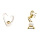 thumbnail image 1 of Escultura minimalista de caballo con forma de corazón. Figura decorativa moderna para sala de estar, escritorio, estante, dormitorio, centro de mesa., 1 of 8