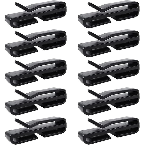 Clip para casco de esquí con soporte para máscara, clip para casco de plástico duradero, soporte para fijar máscaras al casco, soporte para máscara para casco de esquí, 10 piezas, 2,4 cm