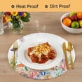thumbnail image 4 of Seahorse Coastal Round 13 Inch Placemats Set of 8, Nautical Ocean Summer Beach Coral Shell Sea HeatResistant Non Slip Place Mats for Dining Table, Wipeable Braided Kitchen Table Mats for Housewarming, 4 of 9