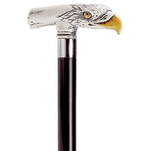 Walking Cane Scrimshaw Unisex Eagle Head Cane Black Shaft