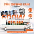 thumbnail image 4 of KFFKFF Constant Bag Strip Sealing Device, 0.24-0.47 in/6-12 mm Sealing Span, Level Strip Sealing Equipment with Electronic Heat Regulation, Bag Closure for 0.02-0.8 mm Synthetic Bags, Puffing Feature, 4 of 9