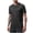 Black, variant on Xaqiouau Men's Performance Running T-Shirt - Moisture Wicking & Reflective Short Sleeve Crew Neck Top Dark Blue XXXXL