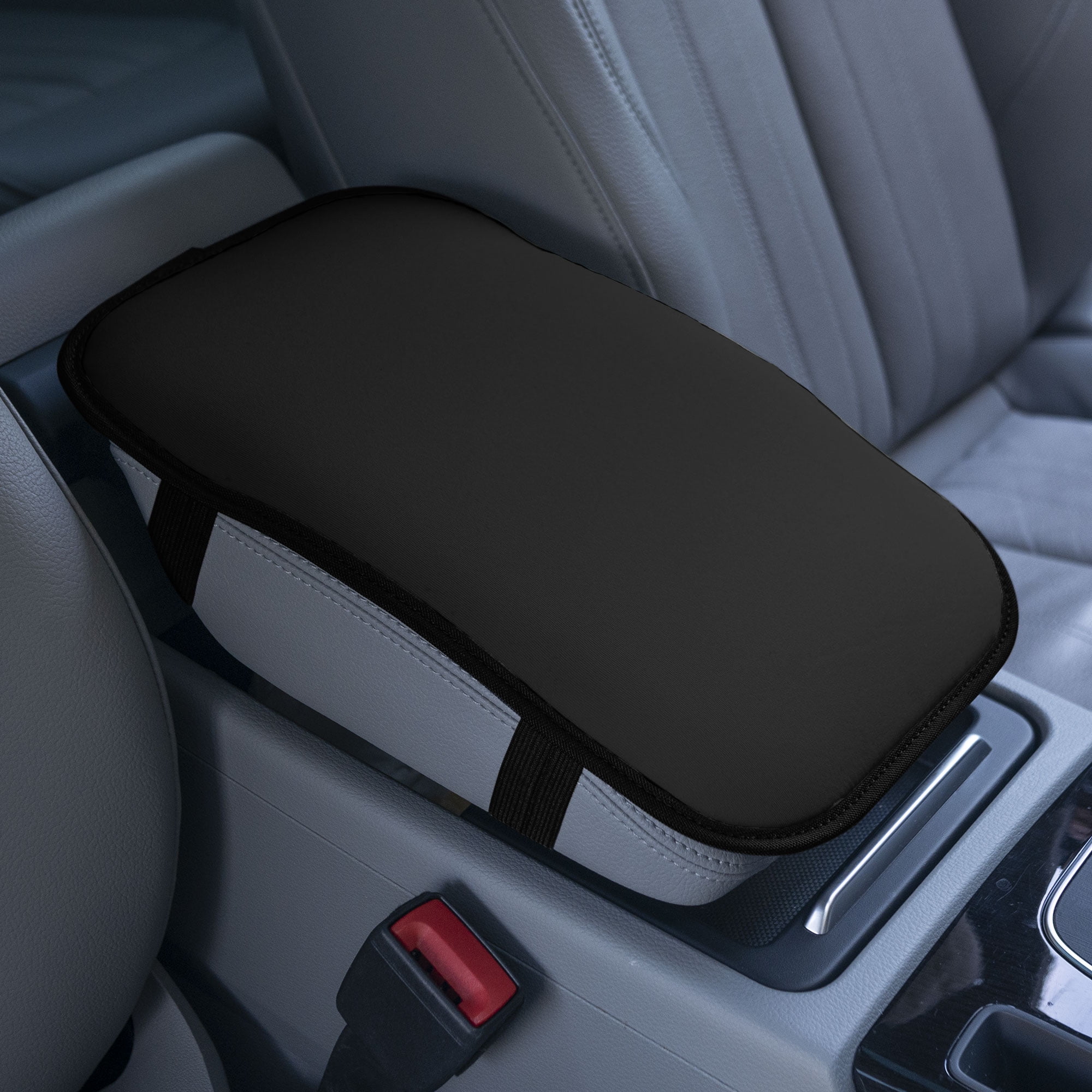 1Pc Car SUV Auto Center Console Pad Cover Seat Box Soft PU Armrest Mats 21*27Cm