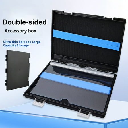 BAETEUY Fishing Tackle Box Portable Bait Vault - Camouflage Tackle Box Plastic Double Side Capacity Tackle Trays