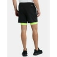 thumbnail image 3 of Athletic Works Men's and Big Men's 2 in 1 Gym Shorts with Liner, 6" & 8" Inseams, Sizes S-3XL, 3 of 5