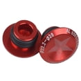 thumbnail image 4 of 1 Par Tapones Tapas de Aleación de Aluminio MTB Manillar Barra Final rojo shamjiam Tapones de manillar de bicicleta, 4 of 8