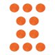 thumbnail image 2 of Juego de manteles individuales Bearachild 10Conjunto naranja redondos modernos, 2 of 6