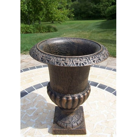 Oakland Living 14" Cast Iron Roman Urn in Antique Bronze