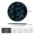 thumbnail image 2 of Picia Spacecraft Pattern Bone China Decorative Plate – Wall Decor with Stand and Adhesive, Elegant Ornament for Living Room, Office, or Entryway-8in, 2 of 6