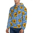 thumbnail image 2 of Hoodies for Men - Sunflowers Square Long Sleeve Comfrt Men'S Fashion Hoodies & Sweatshirts, Sweatshirts for Men Hoodies Pullover Clothing Clothes with Pouch, 2 of 7