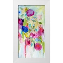 Schmitt, Carrie 18x32 White Modern Wood Framed Museum Art Print Titled - Artists Bouquet Panel 2