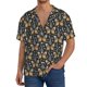 thumbnail image 1 of Fotbe Flower Butterfly Camisa Estampada de Manga Corta para Hombre, Casual de Verano, Estilo Playero, Sin Arrugas-4X-Large, 1 of 5