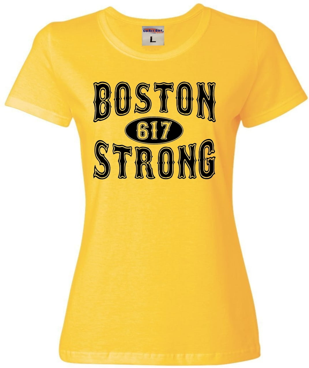 Womens Boston Strong 617 T-Shirt 