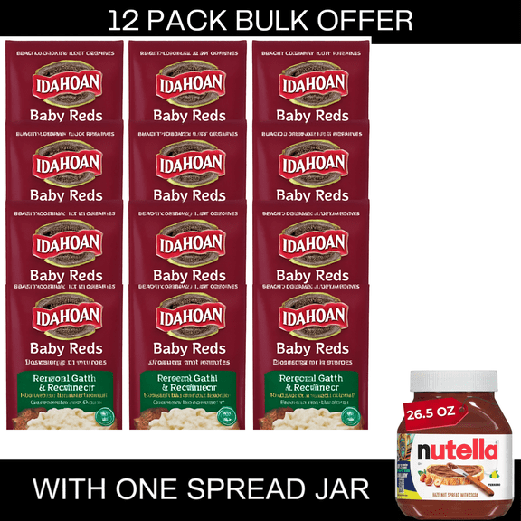 Idahoan Baby Reds Mashed Potatoes with Roasted Garlic & Parmesan Side Dish, 4.1 oz