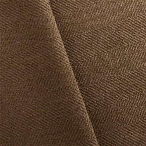 Coffee Brown Herringbone Twill Upholstery Fabric, Fabric By the Yard