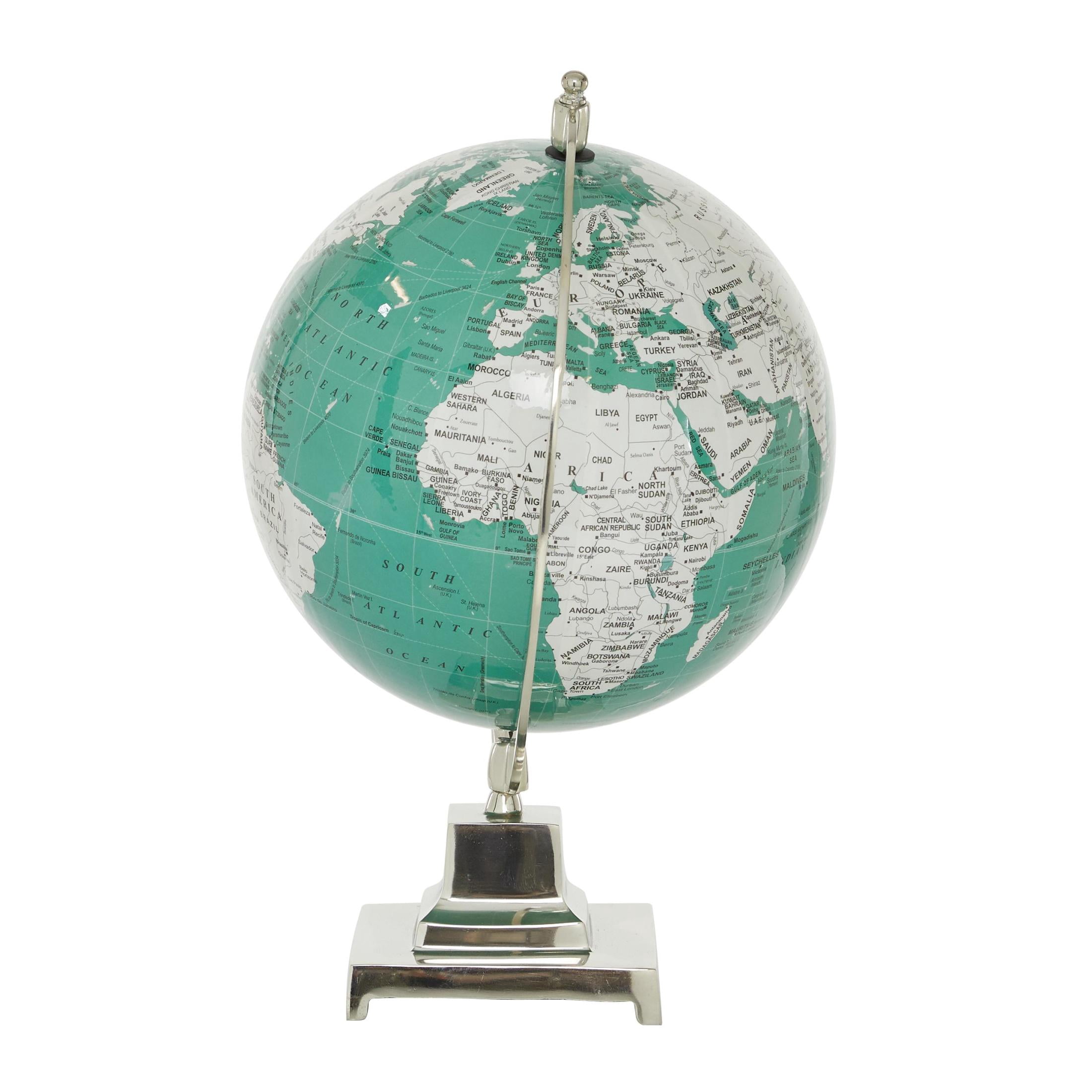 DecMode 12" Teal World Map Globe