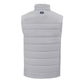 thumbnail image 3 of Men's Cutter & Buck Gray Detroit Lions Throwback Evoke Hybrid Eco Softshell Recycled Full-Zip Vest, 3 of 3