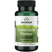 Swanson Full Spectrum Calendula Flower (Marigold) 400 Milligrams 60 Capsules