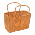 thumbnail image 4 of Cesta tejida a mano con asa, cesta rústica vacía para picnic, ideal para guardar dulces. 40 cm x 23 cm x 235 cm, 4 of 9