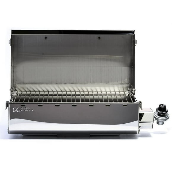 Camco Marine Barbecue Grill 58130 Kuuma; Stow N Go 160; Propane; Flamme; 12000 BTU; Rectangulaire; Poli; Acier Inoxydable