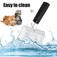 thumbnail image 4 of Stainless Steel Cat Litter Scoop with Ergonomic Silicone Handle & Hook for Easy Storage, Durable & Comfortable Design(Silver), 4 of 7