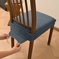 thumbnail image 2 of Chair Covers with Elastic Straps Jacquard Stretch Dining Chair Slipcovers Decorative Seat Protector, 2 of 5