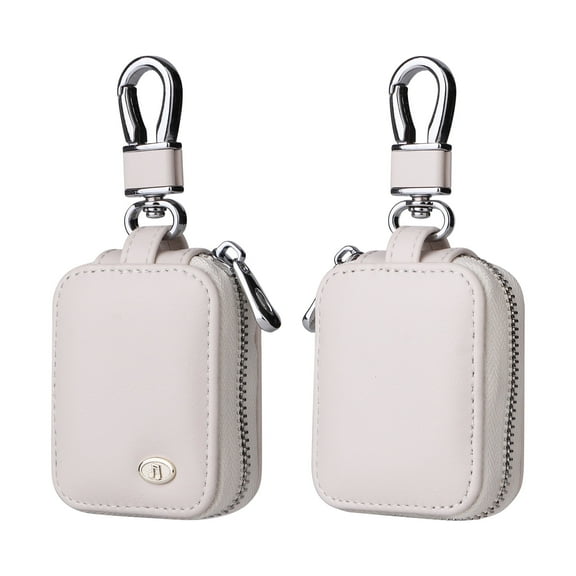 Earbud Case Headphone Storage Case Compatible with Airpods 1/2/3/Pro Wireless Earphones Carrying Pouch Small PU Leather Bag Shockproof Earpods Cover Universal Bag Travel Protection Pouche