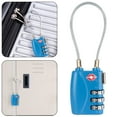 thumbnail image 2 of Under 10 Faucets Mini Approved Cable Luggage Lock 3 Digit Combination Password Lock Padlock 3 Digit Cable Lock for Travel Baggage Suitcase Gym Lockers, 2 of 9