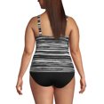 thumbnail image 2 of Lands' End Women's Plus Size Chlorine Resistant Wrap Underwire Tankini Swimsuit Top, 2 of 3