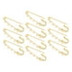 thumbnail image 4 of 10 piezas de alfileres de seguridad para broches, agujas con agujeros, broches metálicos para manualidades, 4 of 7