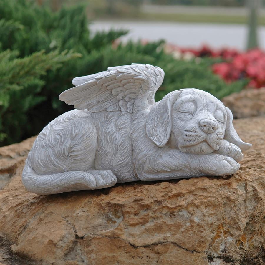 resin dog statue