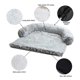 thumbnail image 3 of Cama para perros, alfombrilla suave de felpa para perros, protector de muebles para mascotas con funda lavable, cojín tipo manta para caseta C, 3 of 5