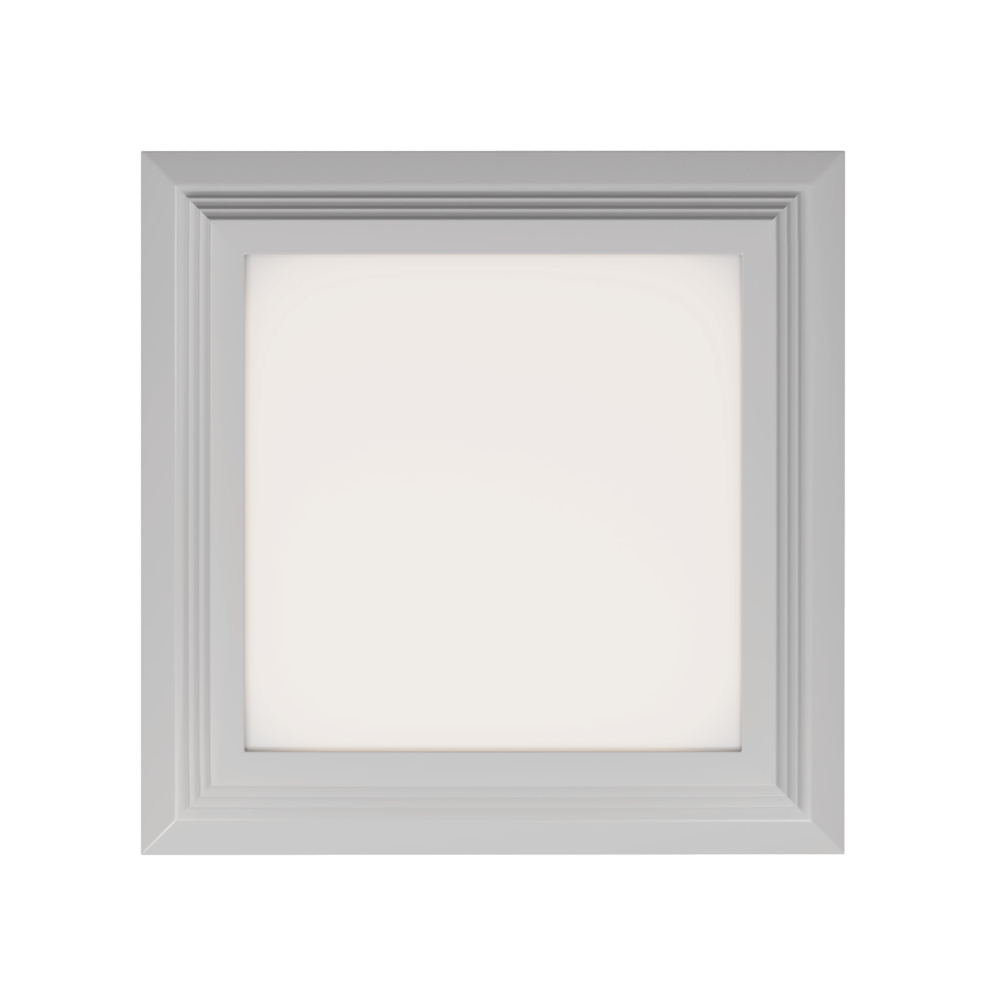 Next Glow Ultra Slim 5" LED Ceiling Light Fixture, 3000K Square, Dimmable Flush Mount Light, White