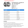thumbnail image 2 of Front Brake Rotor Set - Compatible with 1983 - 1997 Chevy S10 1984 1985 1986 1987 1988 1989 1990 1991 1992 1993 1994 1995 1996, 2 of 2