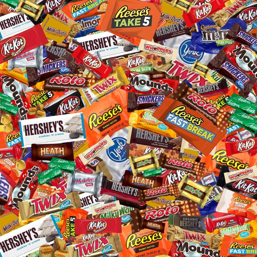 4LB Chocolate Candy Variety Mix Bag – Bulk Assortment of Individually Wrapped Favorites for Parties, Office, Holidays, Halloween, Gift Bags, Sharing & Candy Bowls – Milk Chocolate & Caramel Mix