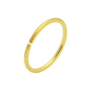 9ct Yellow Gold Nose Ring Hoop- Seamless Nose Ring- Tiny Nose Hoop - 20 Gauge - 9mm Diameter Nose Ring