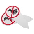thumbnail image 5 of 2 letreros de aluminio para jardín con estaca que prohíben que el perro haga sus necesidades. Estacas de animales para jardín, decoración de césped y jardín al aire libre., 5 of 5