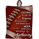 thumbnail image 1 of LHSHID American Football Plush Fleece Bed Blanket Lightweight Comfy Reversible Flannel Blanket Ultra Soft Warm Blanket Throw American Football Lover Gift 60x80in, 1 of 6