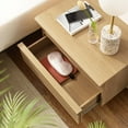 thumbnail image 7 of Modway Render 1-Drawer Wall-Mount Modern Wood Nightstand in Oak, 7 of 7